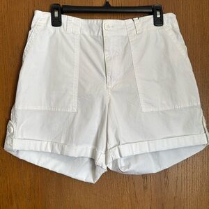 Sanctuary White Switchback High Waisted Shorts Size 26